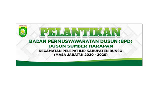 SPANDUK PELANTIKAN BPD DUSUN SUMBER HARAPAN