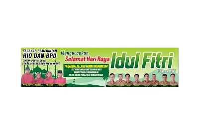 SPANDUK UCAPAN IDUL FITRI