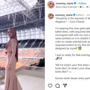 Inara Rusli Memukau di Golden Disc Awards 2024 dengan Gaun Desain Sendiri