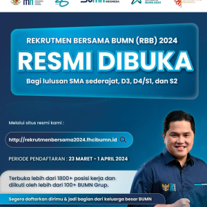 Link Pendaftaran Rekrutmen Bersama BUMN 2024, Ini Jadwal dan Syaratnya!