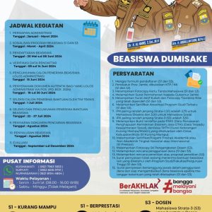 Jadwal, Syarat dan Ketentuan Beasiswa Dumisake Jambi 2024