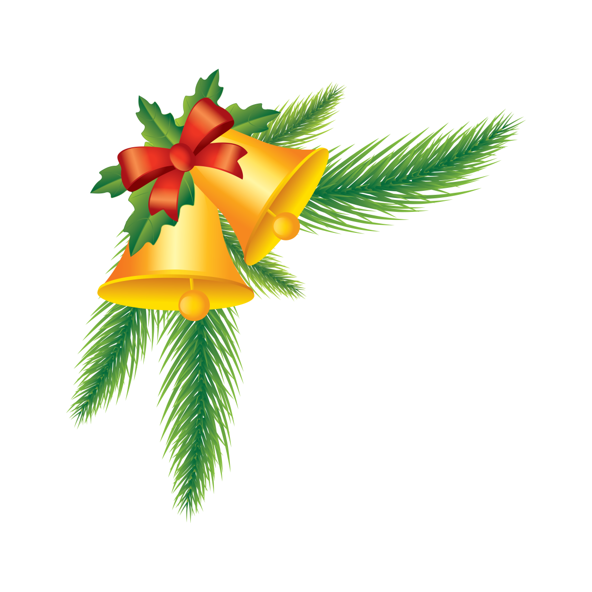 Dekorasi lonceng Natal PNG gratis