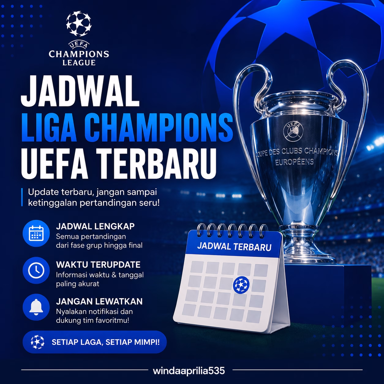 Jadwal Liga Champions UEFA Terbaru