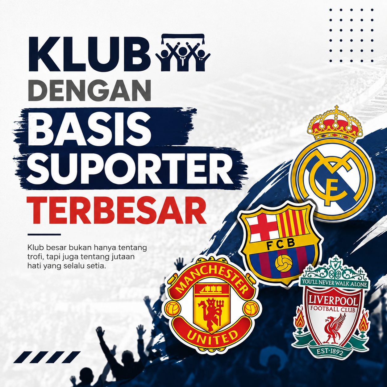 Klub dengan Basis Suporter Terbesar