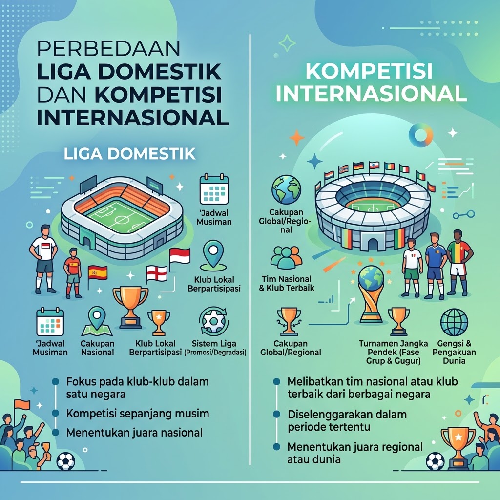 Perbedaan Liga Domestik dan Kompetisi Internasional