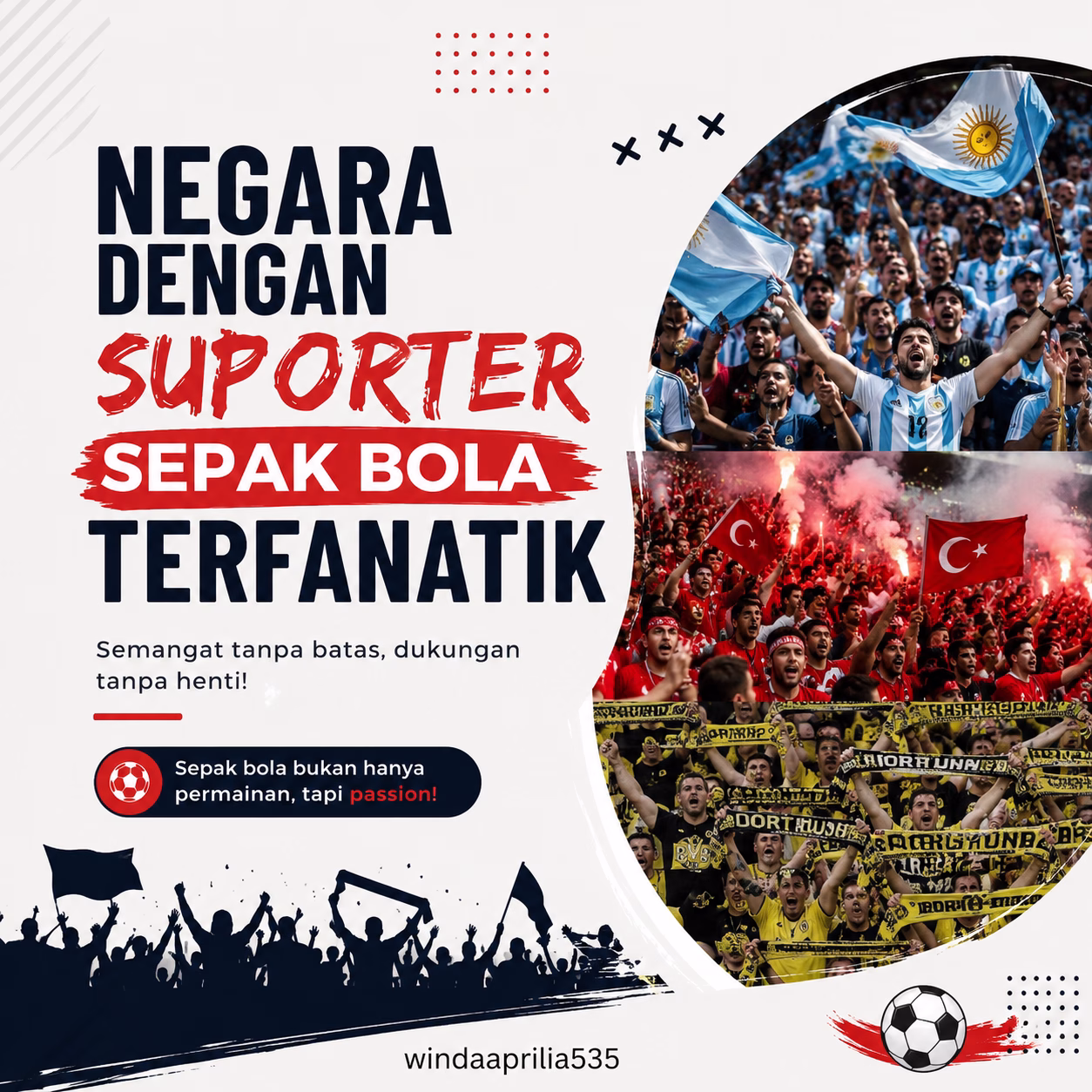 Negara dengan Suporter Sepak Bola Terfanatik