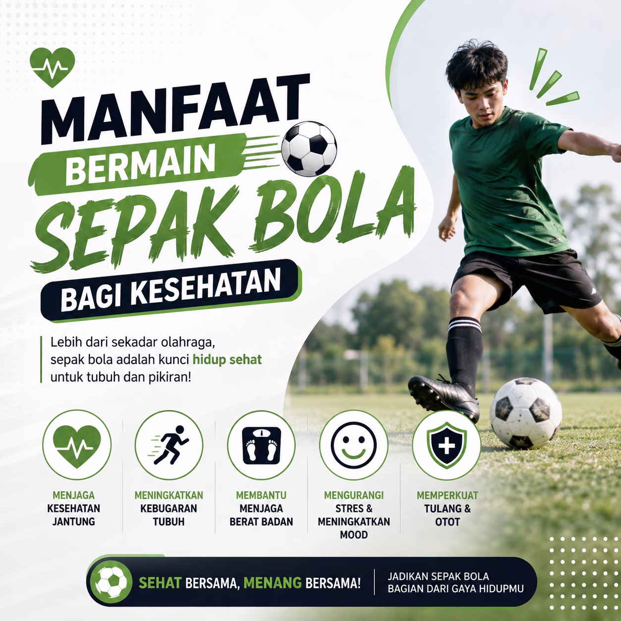 Manfaat Bermain Sepak Bola bagi Kesehatan
