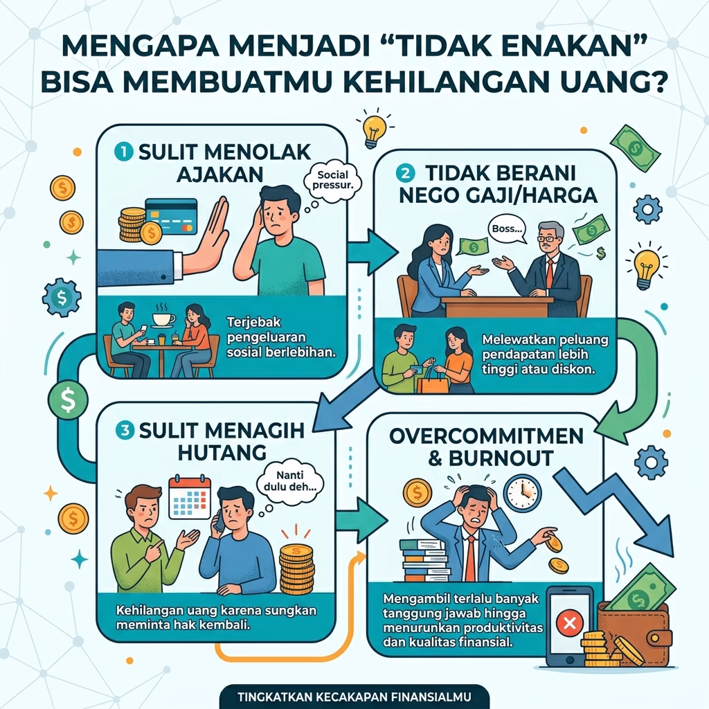 Mengapa Menjadi “Tidak Enakan” Bisa Kehilangan Uang