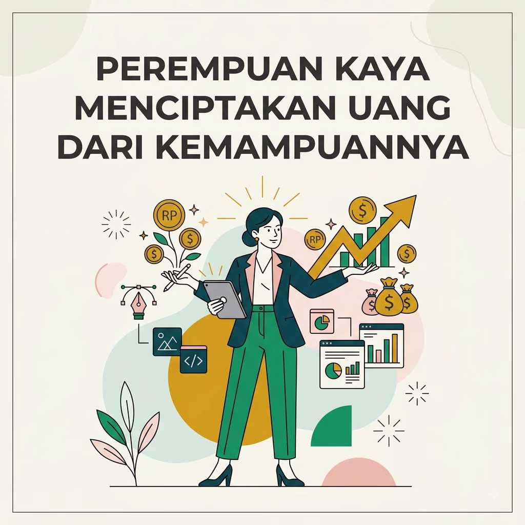 Perempuan Kaya Menciptakan Uang dari Kemampuannya