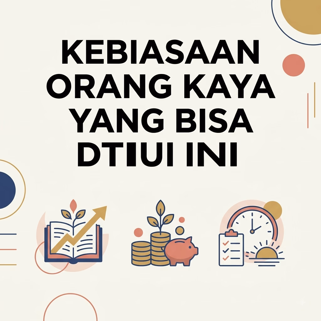 Kebiasaan Orang Kaya yang Bisa Ditiru Hari Ini