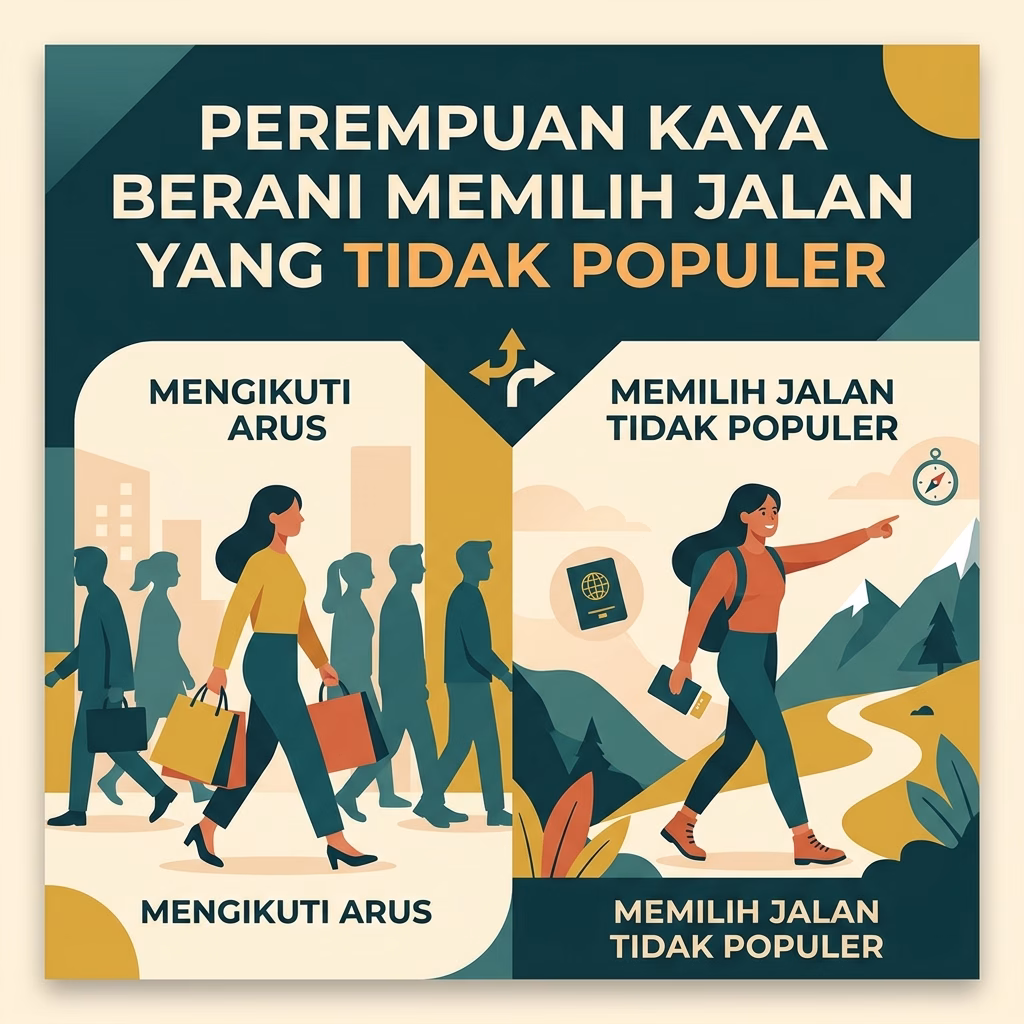 Perempuan Kaya Berani Memilih Jalan yang Tidak Populer