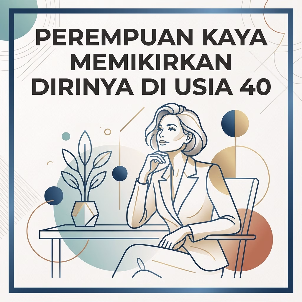 Perempuan Kaya Memikirkan Dirinya di Usia 40