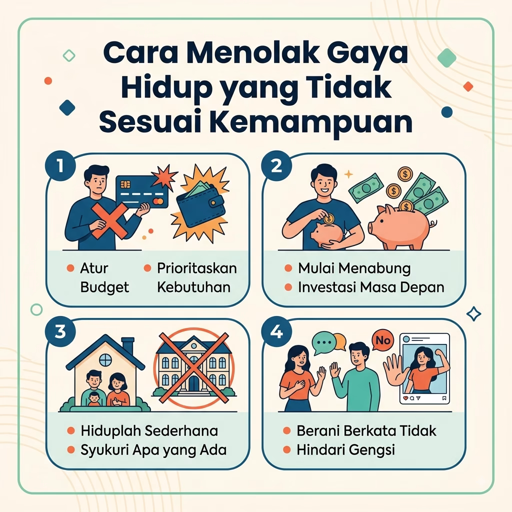 Cara Menolak Gaya Hidup yang Tidak Sesuai Kemampuan