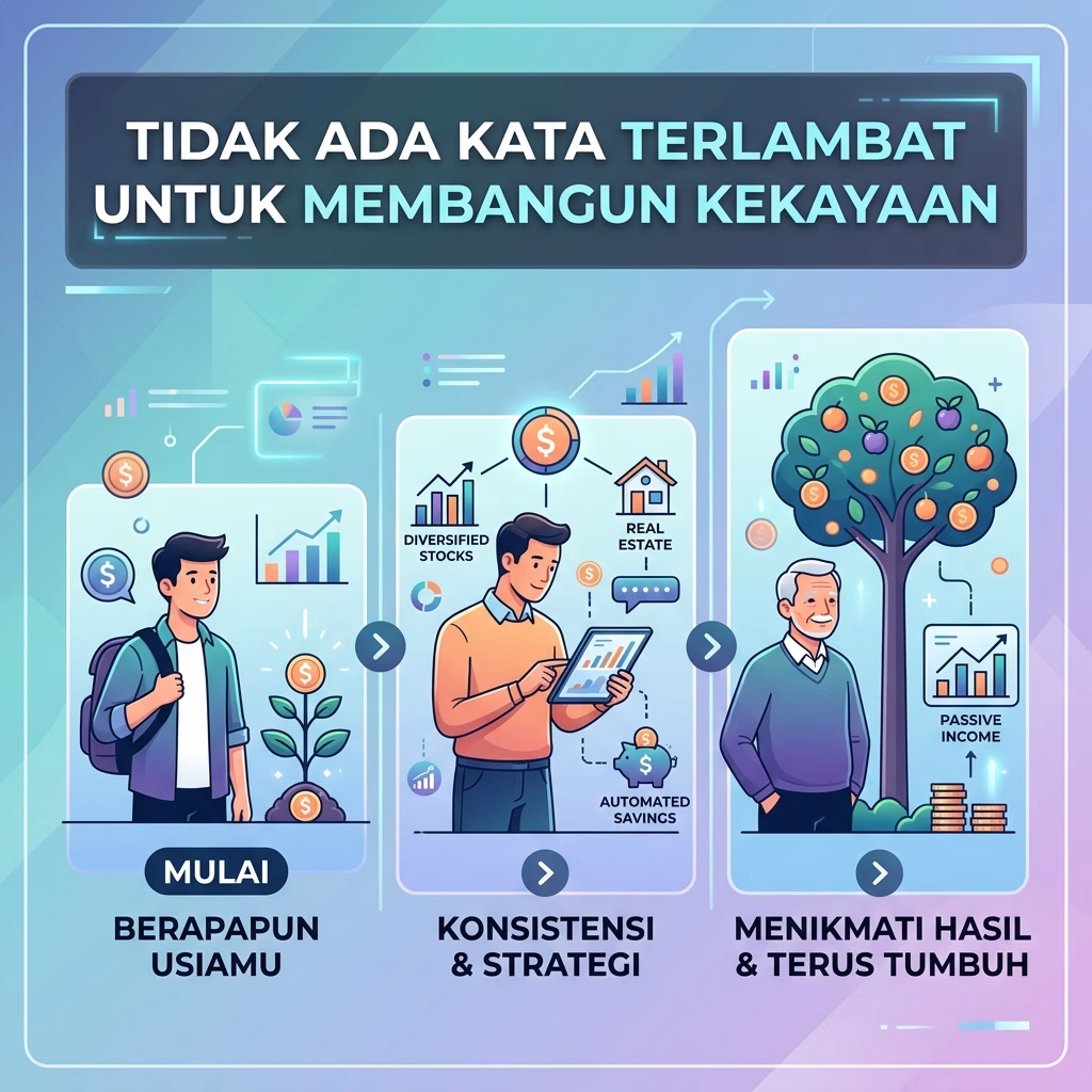 Tidak Ada Kata Terlambat untuk Membangun Kekayaan