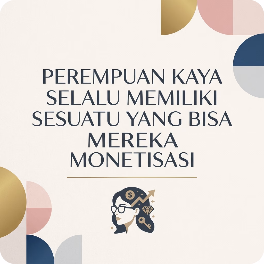 Perempuan Kaya Selalu Memiliki Sesuatu yang Bisa Monetisasi