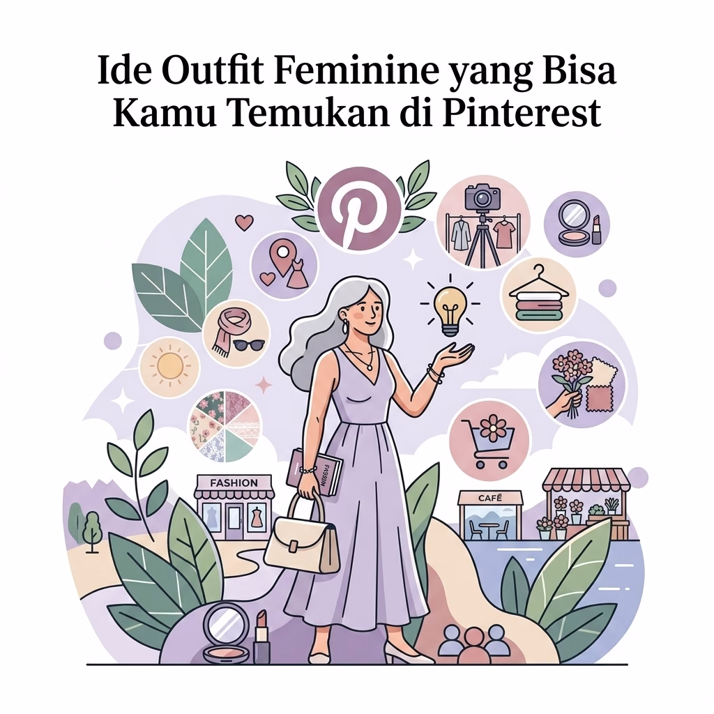 Ide Outfit Feminine yang Bisa Kamu Temukan di Pinterest