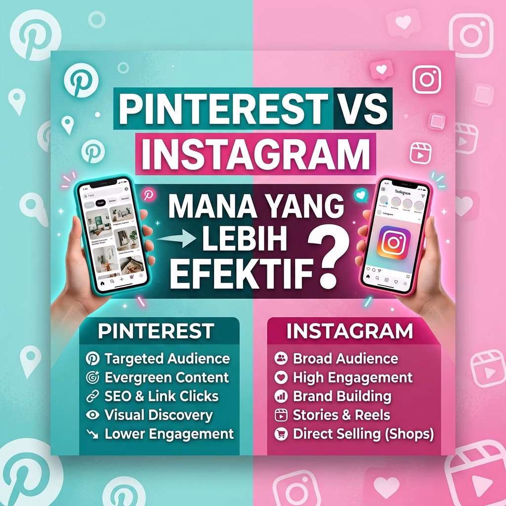 Pinterest vs Instagram, Mana yang Lebih Efektif?