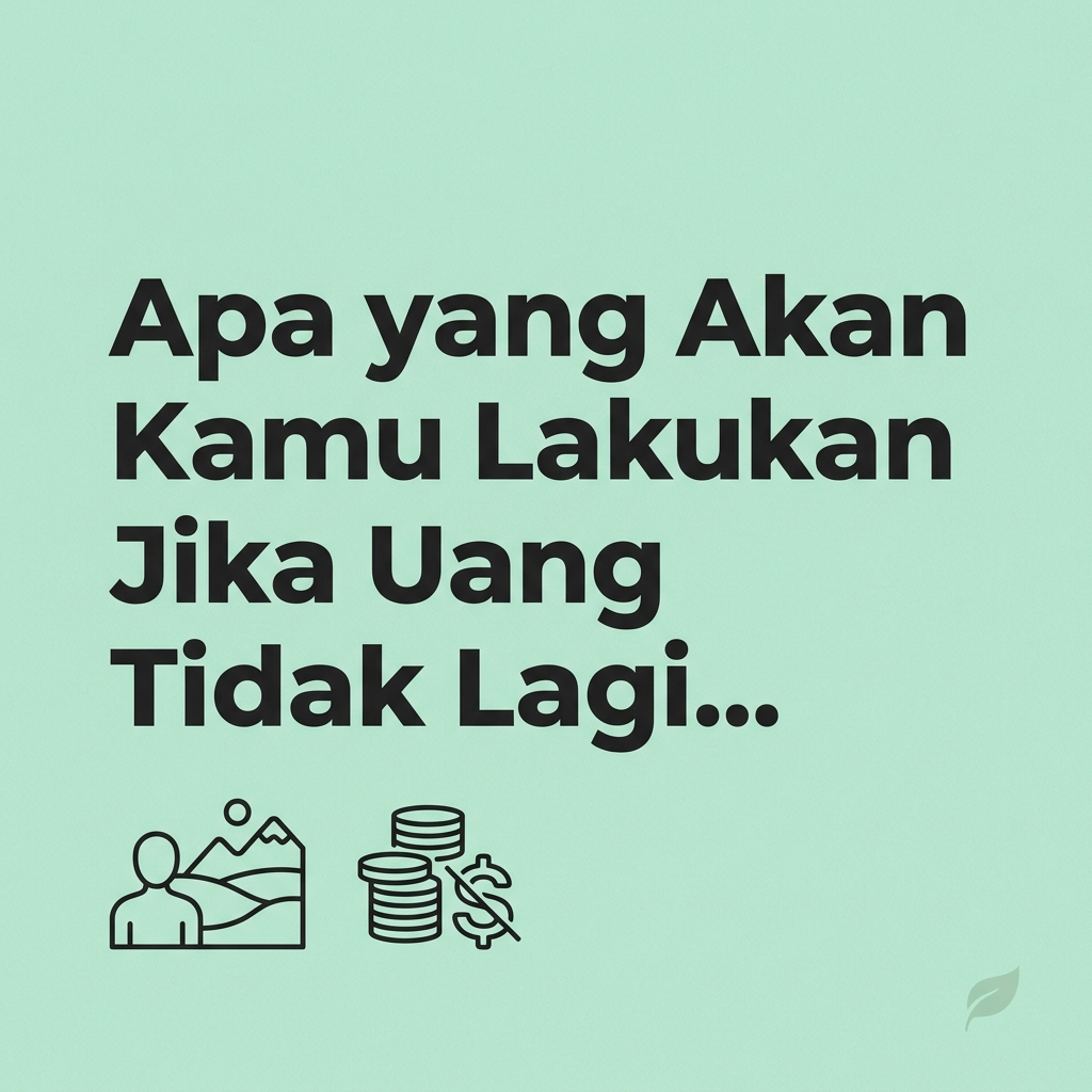 Apa yang Akan Kamu Lakukan Jika Uang Tidak Lagi