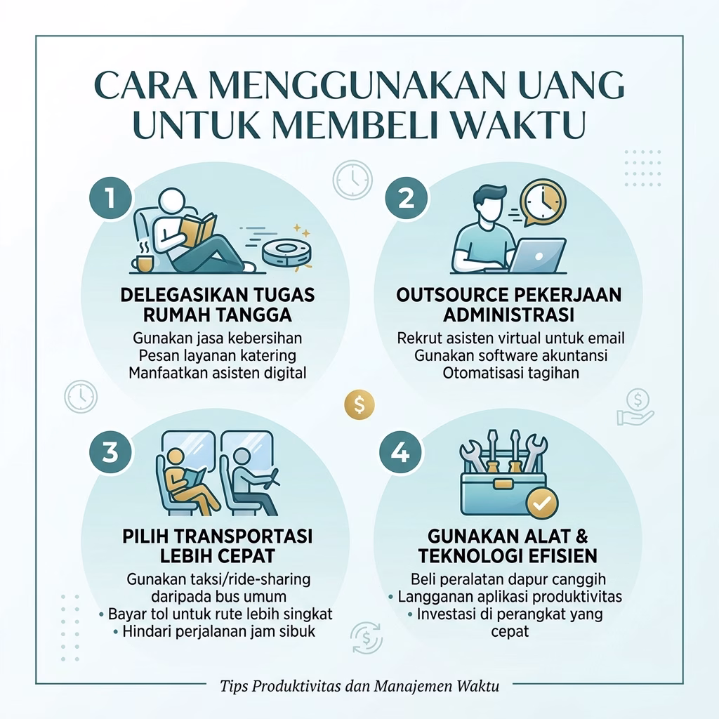 Cara Menggunakan Uang untuk Membeli Waktu