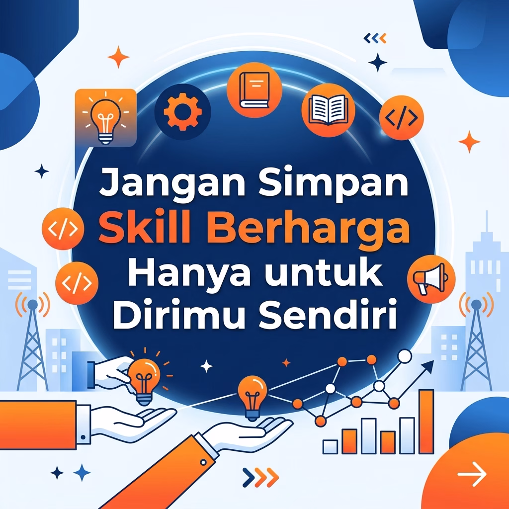 Jangan Simpan Skill Berharga Hanya untuk Dirimu Sendiri