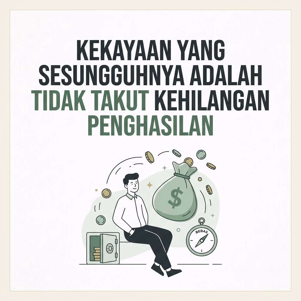Kekayaan Sesungguhnya Tidak Takut Kehilangan Penghasilan