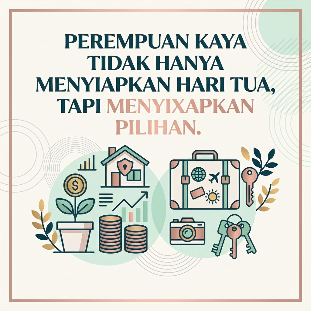 Perempuan Kaya Tidak Menyiapkan Hari Tua, Tapi Menyiapkan Pilihan