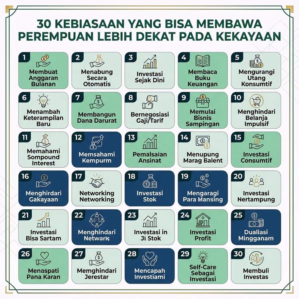 30 Kebiasaan yang Membawa Lebih Dekat pada Kekayaan