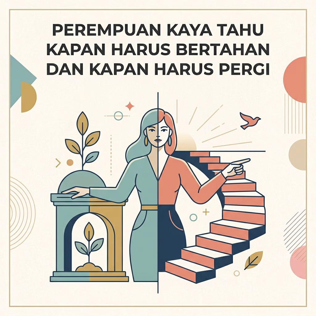 Perempuan Kaya Tahu Kapan Harus bertahan dan pergi