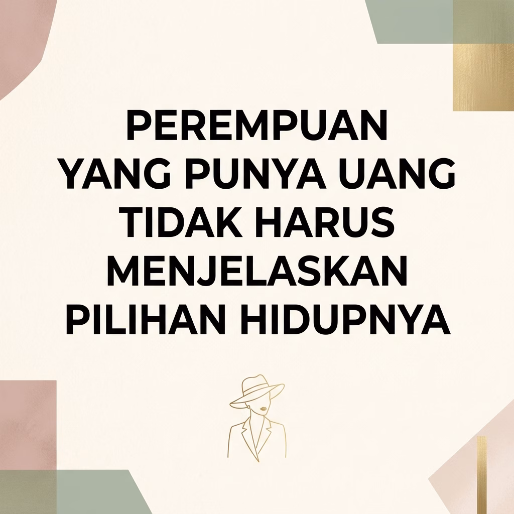 Perempuan yang Punya Uang Tidak Harus