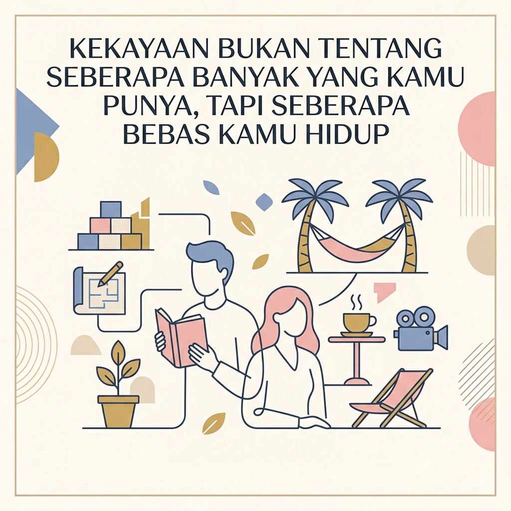 Kekayaan Bukan Seberapa Banyak Kamu Punya, Seberapa Bebas Hidup