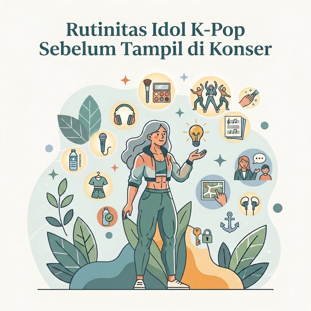Rutinitas Idol K-Pop Sebelum Tampil di Konser