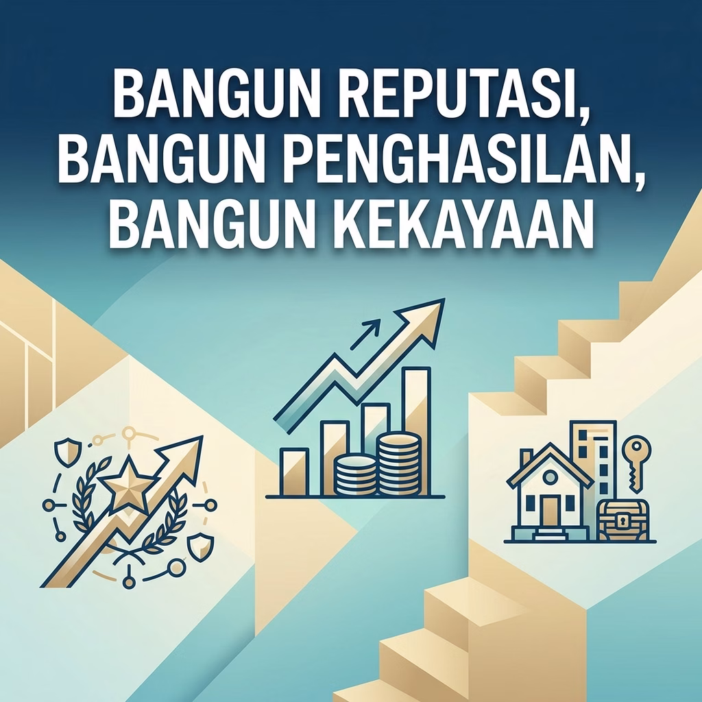 Bangun Reputasi, Bangun Penghasilan, Bangun Kekayaan