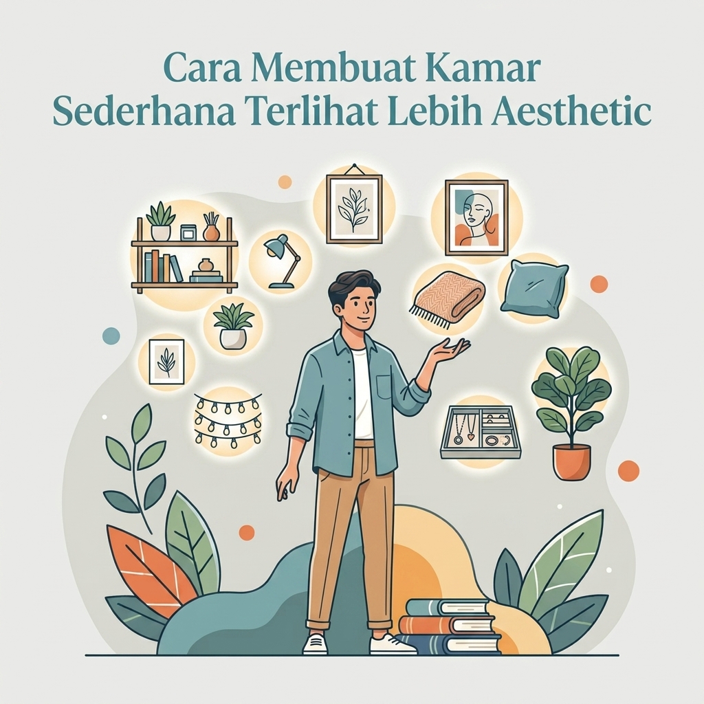 Cara Membuat Kamar Sederhana Terlihat Lebih Aesthetic