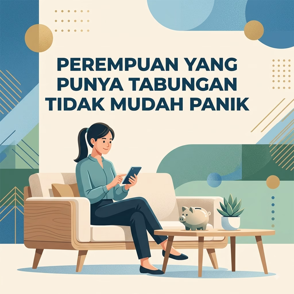 Perempuan yang Punya Tabungan Tidak Mudah Panik