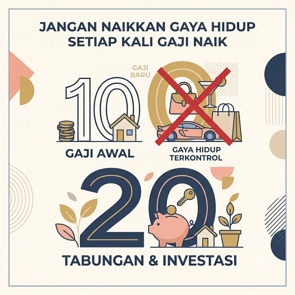 Jangan Naikkan Gaya Hidup Setiap Kali Gaji Naik