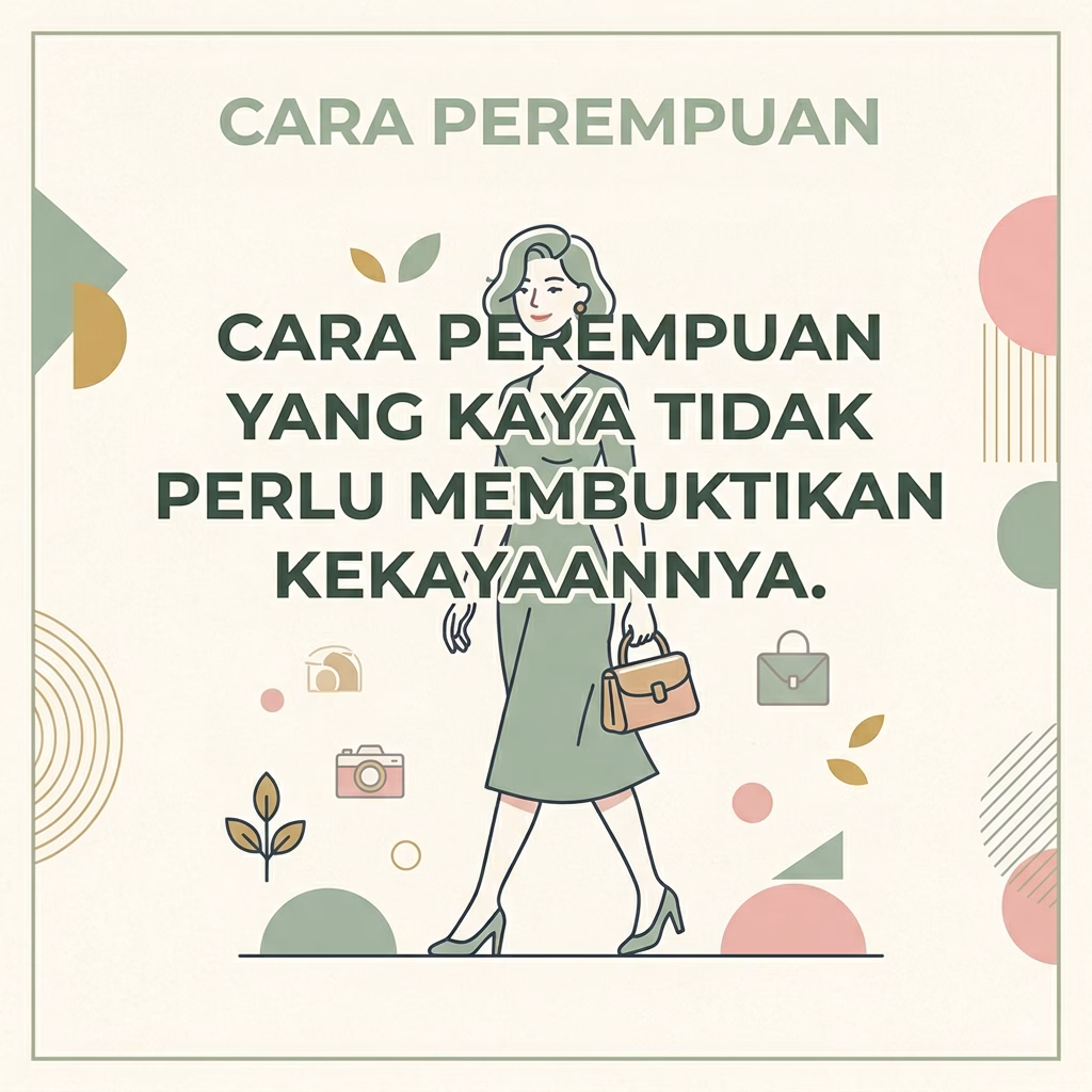 Perempuan yang Kaya Tidak Perlu Membuktikan Kekayaannya