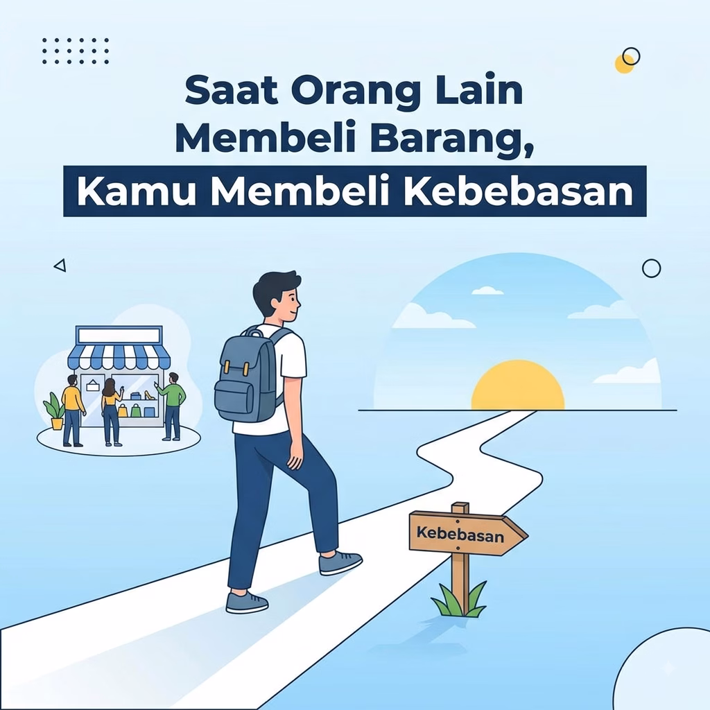 Saat Orang Lain Membeli Barang, Kamu Membeli Kebebasan