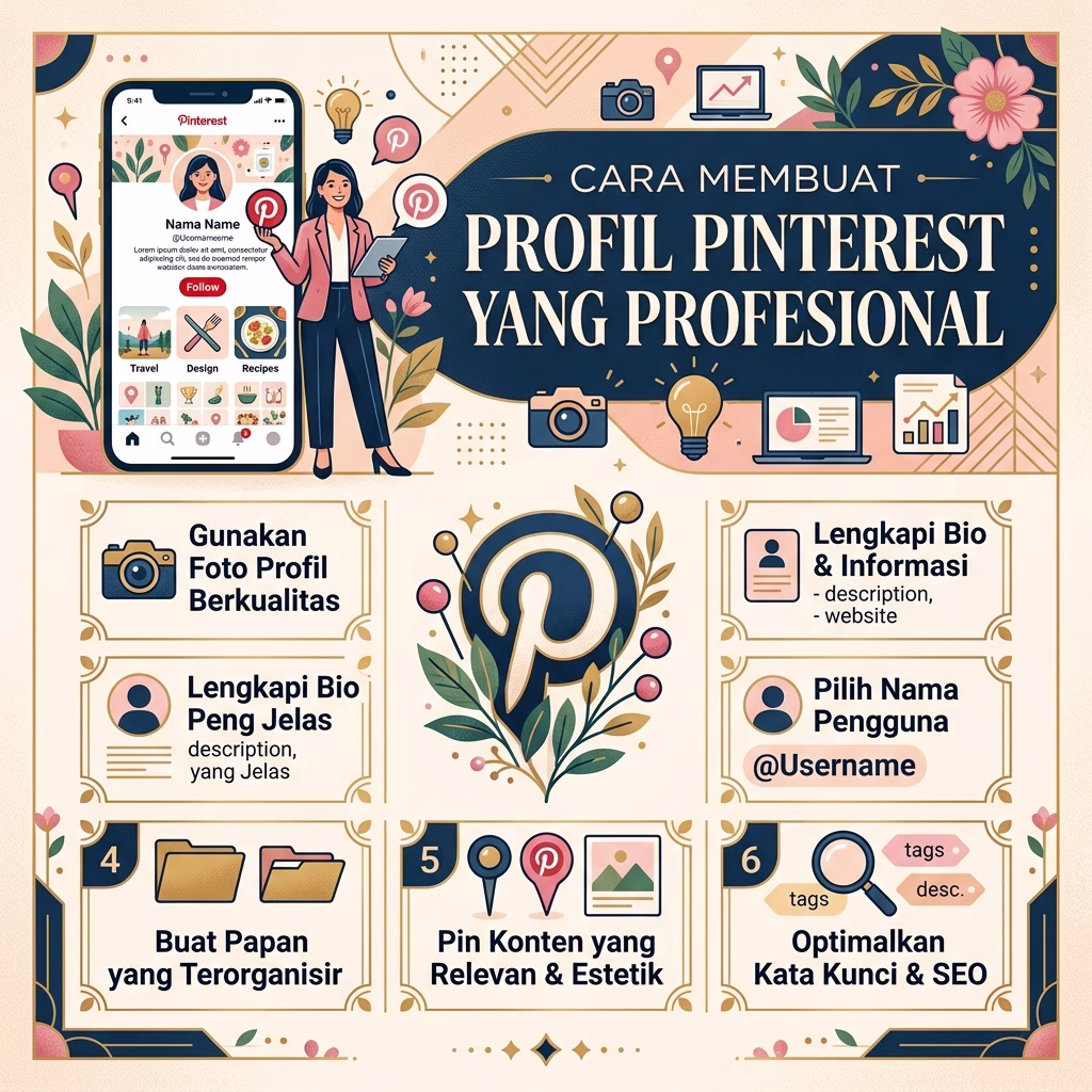 Cara Membuat Profil Pinterest yang Profesional