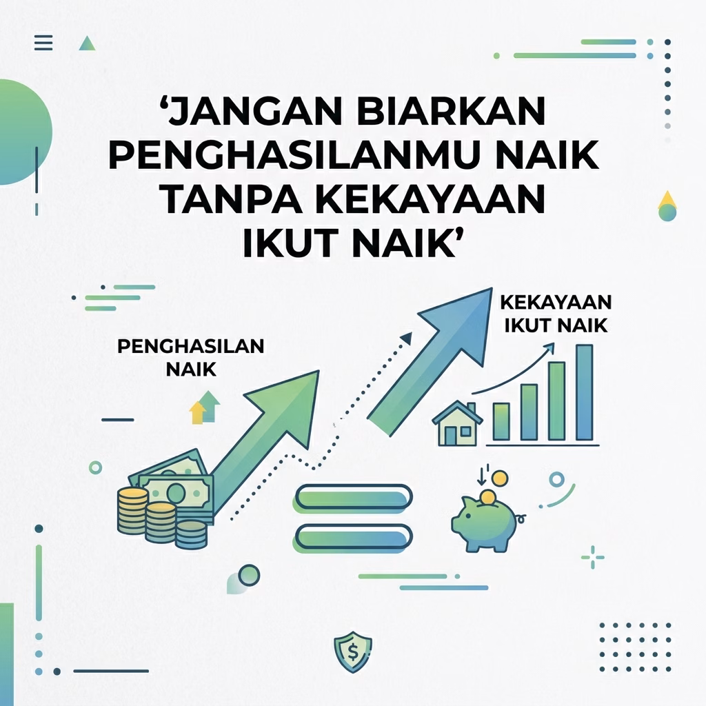 Jangan Biarkan Penghasilanmu Naik Tanpa Kekayaan Ikut Naik