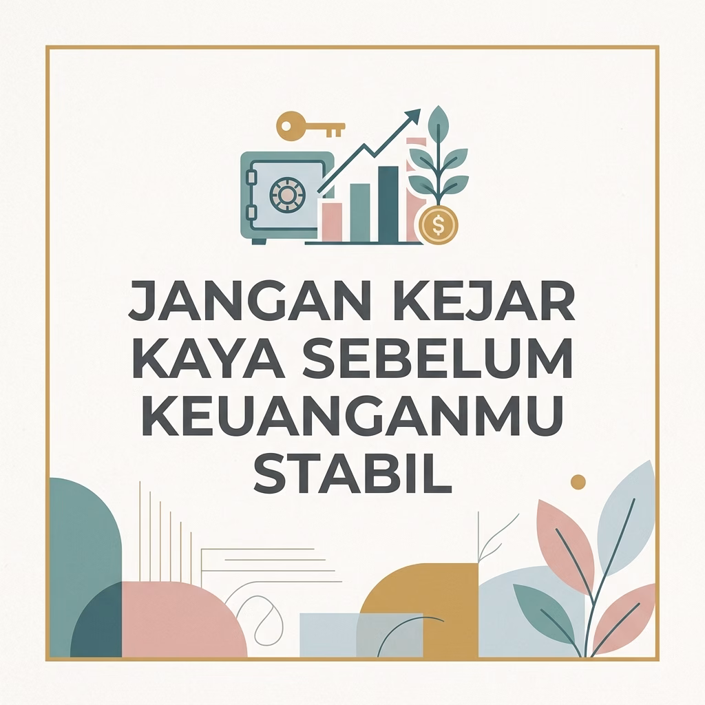 Jangan Kejar Kaya Sebelum Keuanganmu Stabil