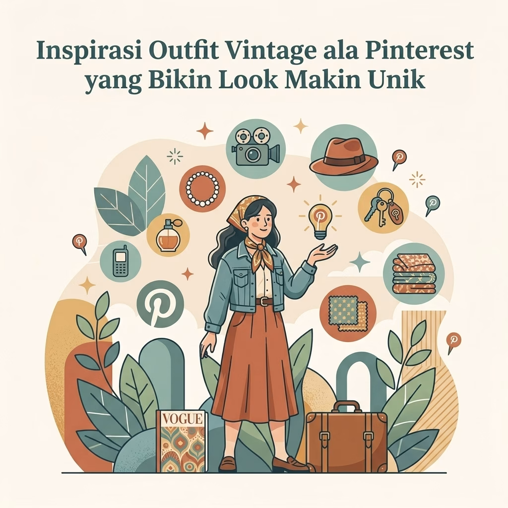 Inspirasi Outfit Vintage ala Pinterest yang Bikin Look Makin Unik