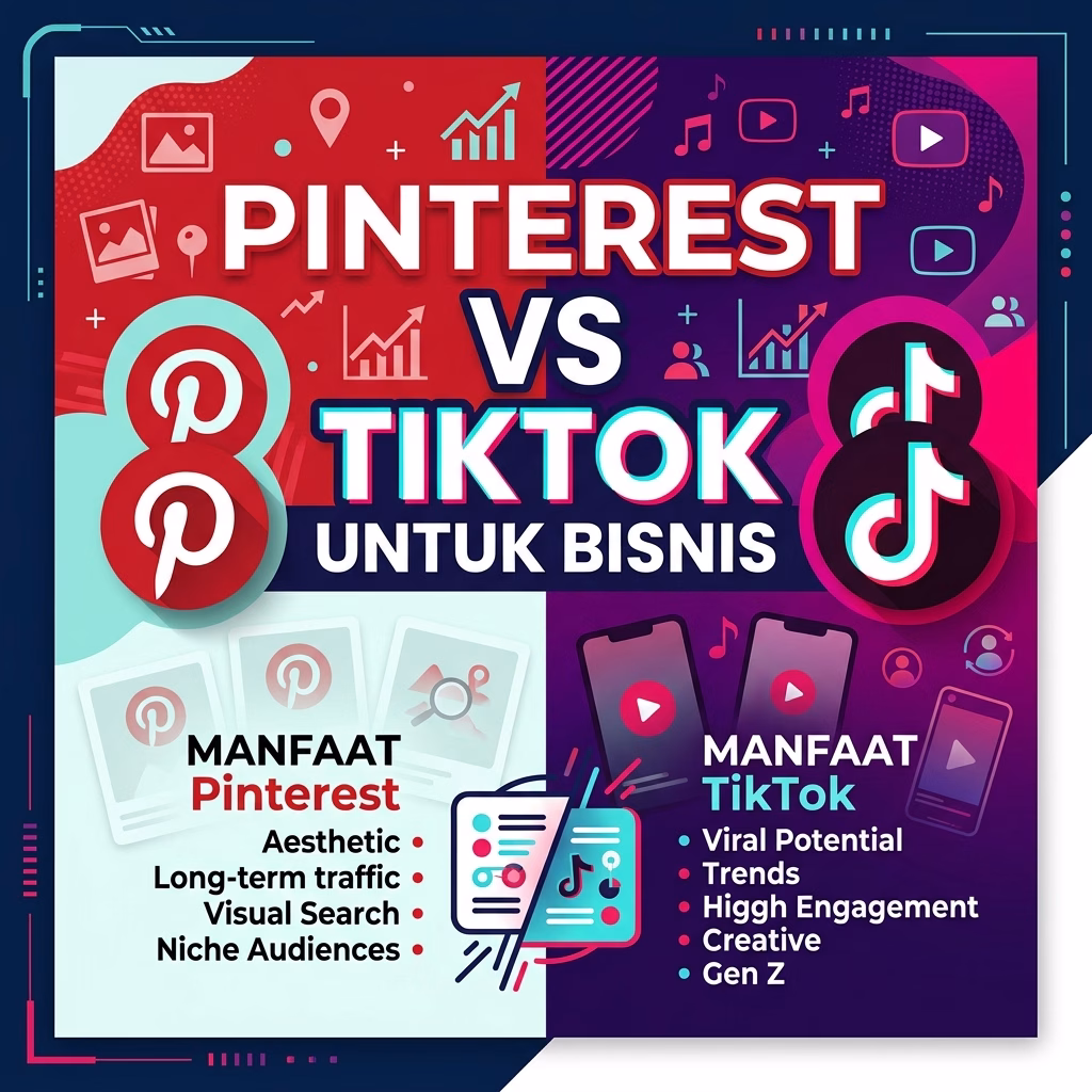 Pinterest vs TikTok untuk Bisnis