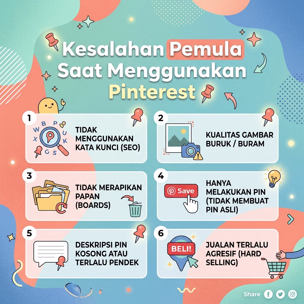 Kesalahan Pemula Saat Menggunakan Pinterest