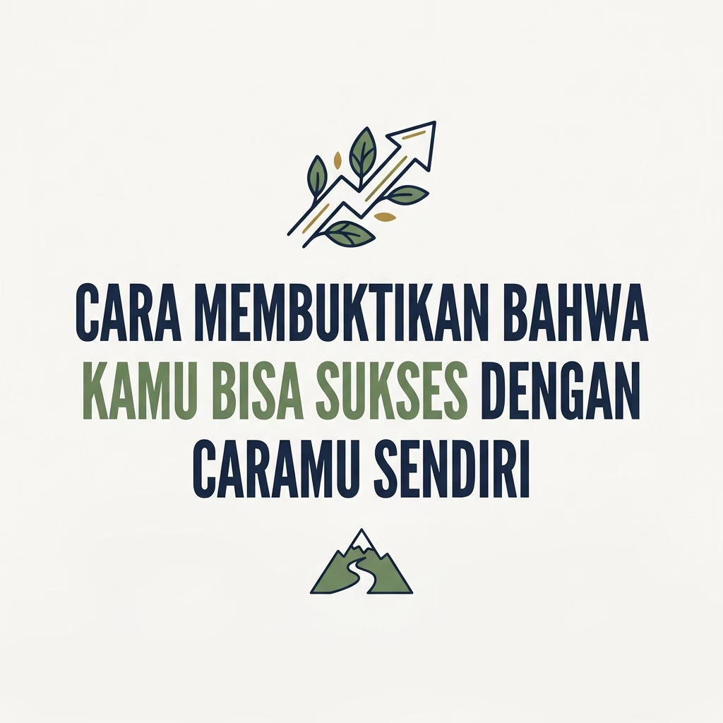 Membuktikan Bahwa Kamu Bisa Sukses dengan Caramu Sendiri