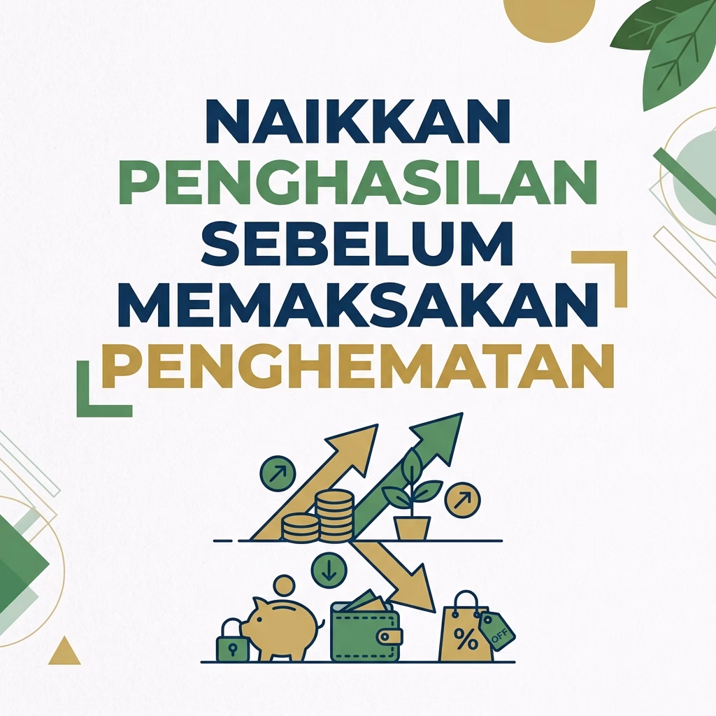Naikkan Penghasilan Sebelum Memaksakan Penghematan