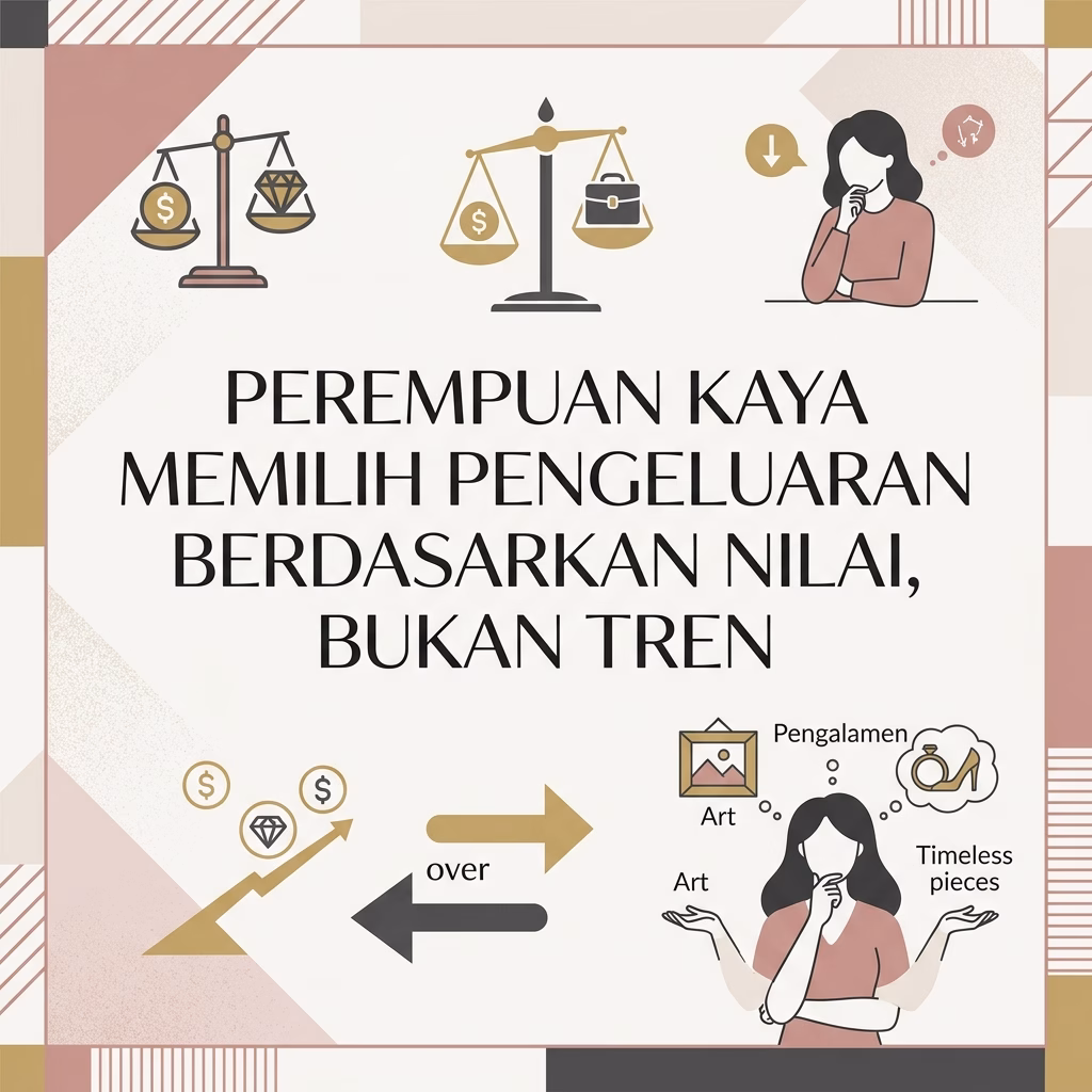 Perempuan Kaya Memilih Pengeluaran Berdasarkan Nilai