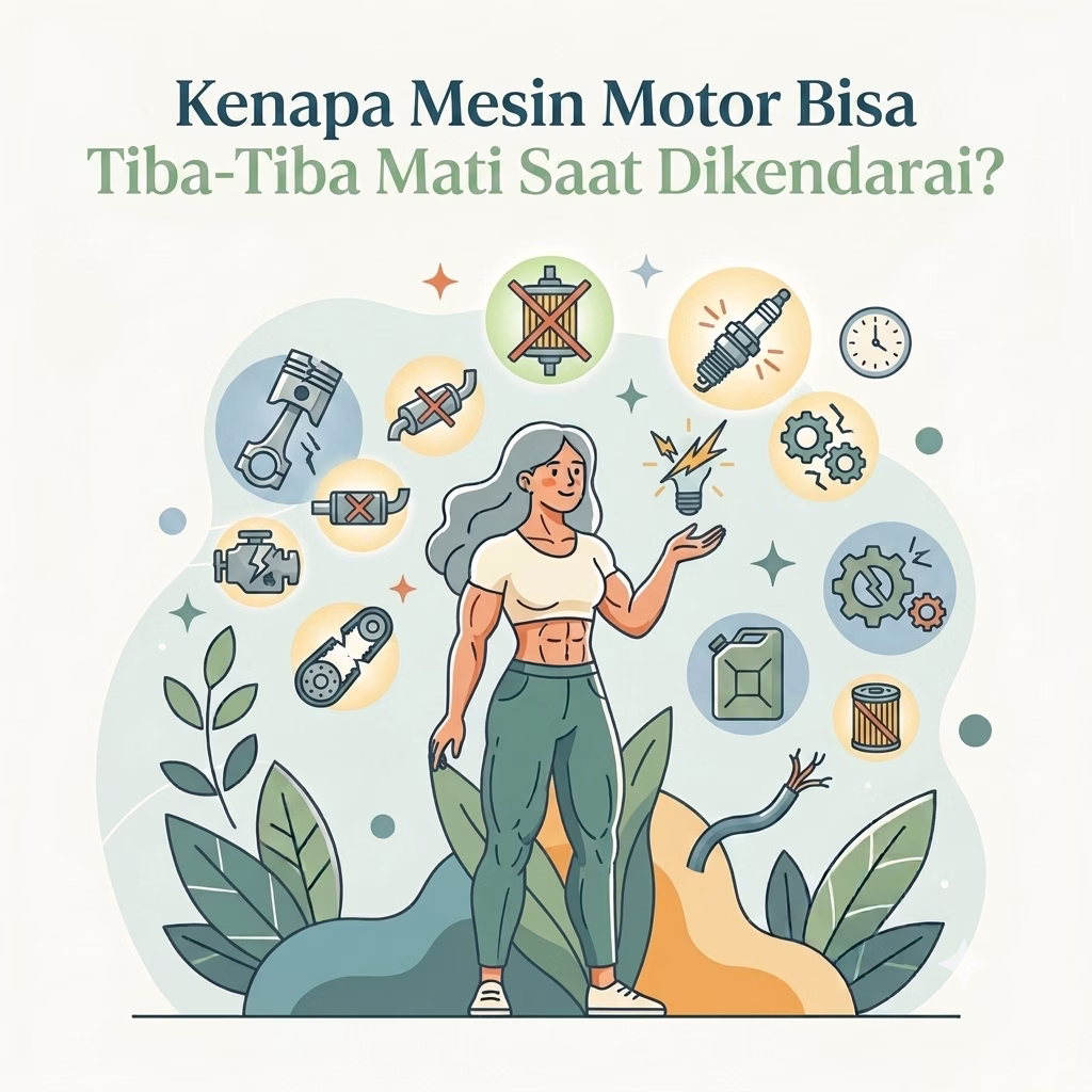 Kenapa Mesin Motor Bisa Tiba-Tiba Mati Saat Dikendarai?