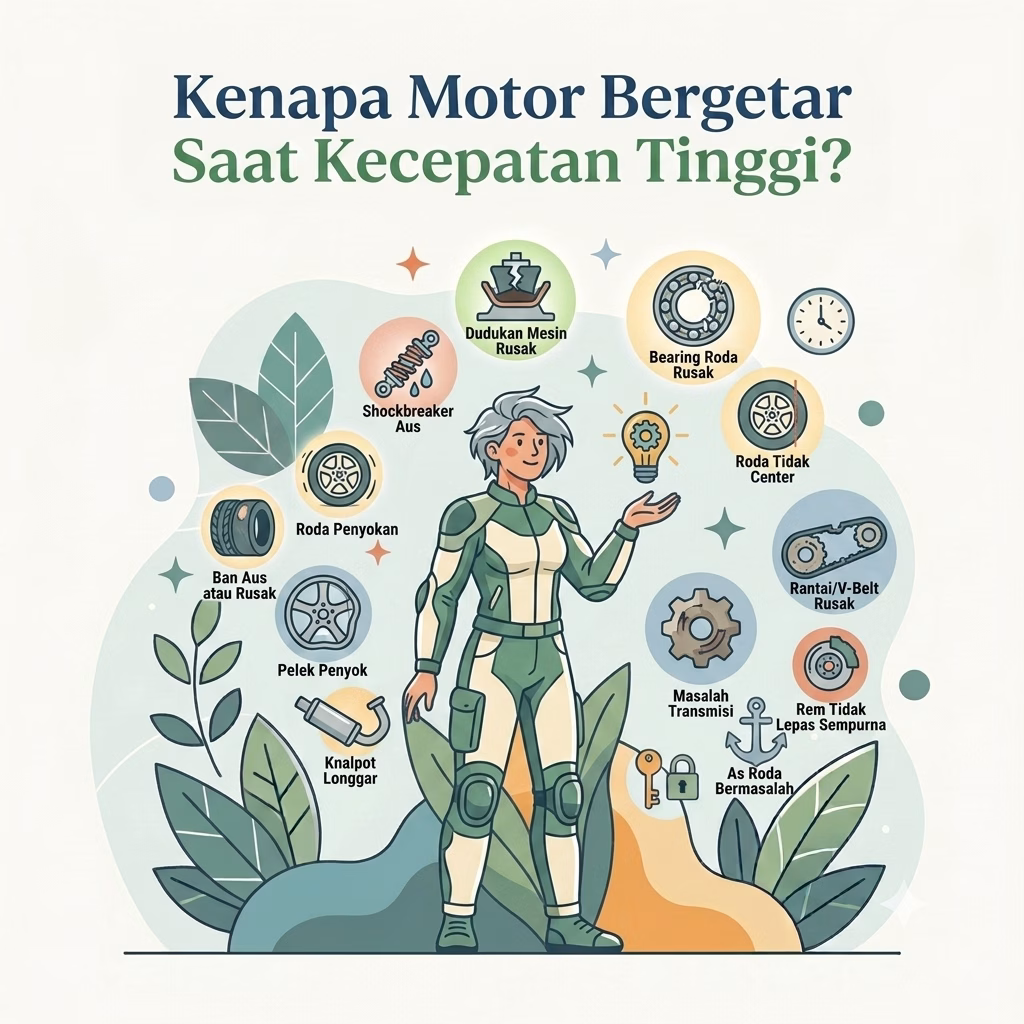 Kenapa Motor Bergetar Saat Kecepatan Tinggi?