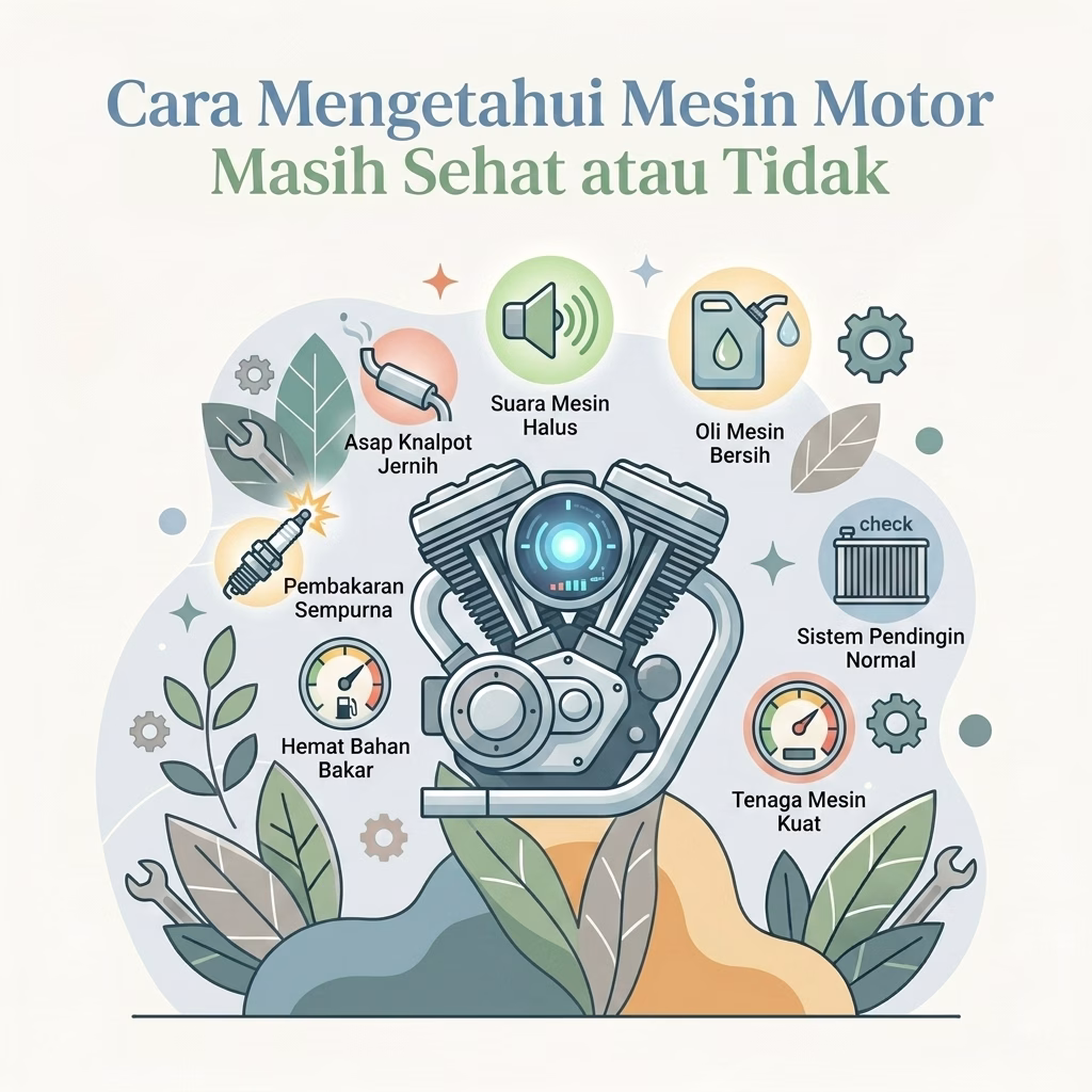 Cara Mengetahui Mesin Motor Masih Sehat atau Tidak