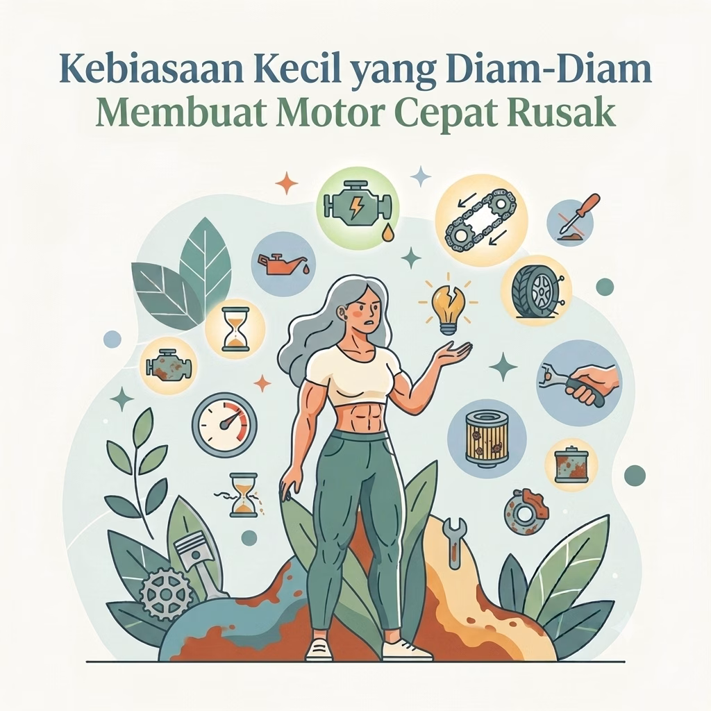 Kebiasaan Kecil yang Diam-Diam Membuat Motor Cepat Rusak